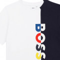 Kleurrijk katoenen T-shirt BOSS Voor