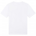 Camiseta estampada de algodón BOSS para NIÑO
