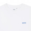 T-shirt van 100% jersey-katoen BOSS Voor