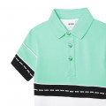 Multicoloured piqué knit polo shirt BOSS for BOY