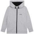 Hooded zip-up sweatshirt BOSS for BOY