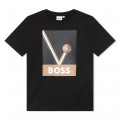 T-shirt avec imprimé tennis BOSS pour GARCON