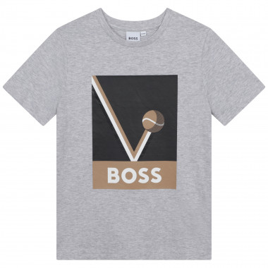 T-shirt avec imprimé tennis BOSS pour GARCON