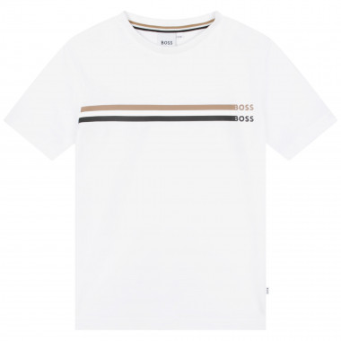Cotton t-shirt with print BOSS for BOY