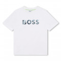 Katoenen t-shirt met logo BOSS Voor