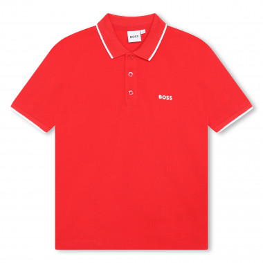 Cotton piqué polo shirt BOSS for BOY