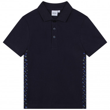 Polo with side stripes BOSS for BOY