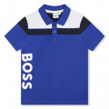 Polo de piqué con botones BOSS para NIÑO