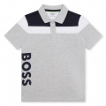 Buttoned piqué polo shirt BOSS for BOY