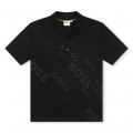Polo avec sigle imprimé BOSS pour GARCON