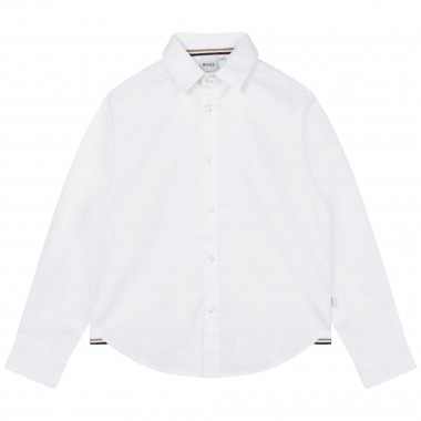 Plain cotton shirt BOSS for BOY