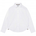 Plain cotton shirt BOSS for BOY