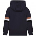 Knitted sweatshirt with hood BOSS for BOY