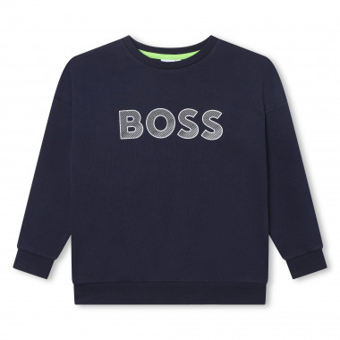 Sweatshirt met katoen BOSS Voor