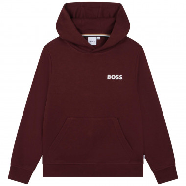 Fleece sweatshirt met capuchon BOSS Voor