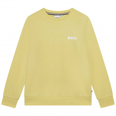 Fleece sweatshirt met logo BOSS Voor