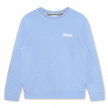 Sweat-shirt molleton à sigle BOSS pour GARCON
