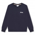 Sweat-shirt molleton à sigle BOSS pour GARCON