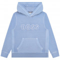 Sweat-shirt molleton à sigle BOSS pour GARCON