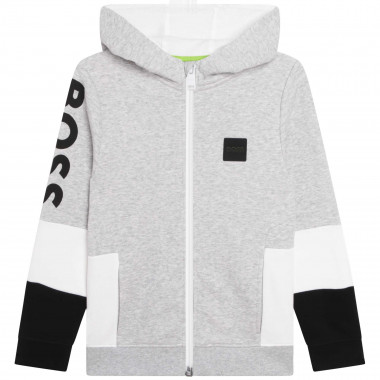 Hooded zip-up sweatshirt BOSS for BOY