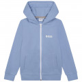 Sweat-shirt molleton à capuche BOSS pour GARCON