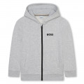 Sweat-shirt molleton à capuche BOSS pour GARCON