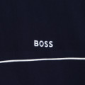 Sweat-shirt zippé col montant BOSS pour GARCON