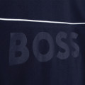 Sweat-shirt zippé col montant BOSS pour GARCON
