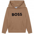 Felpa con cappuccio e logo BOSS Per RAGAZZO