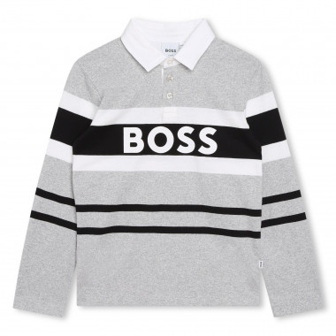 Long-sleeved polo shirt BOSS for BOY