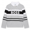 Long-sleeved polo shirt BOSS for BOY
