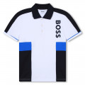 Short-sleeved polo shirt BOSS for BOY