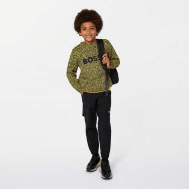 Embroidered knitted jumper BOSS for BOY