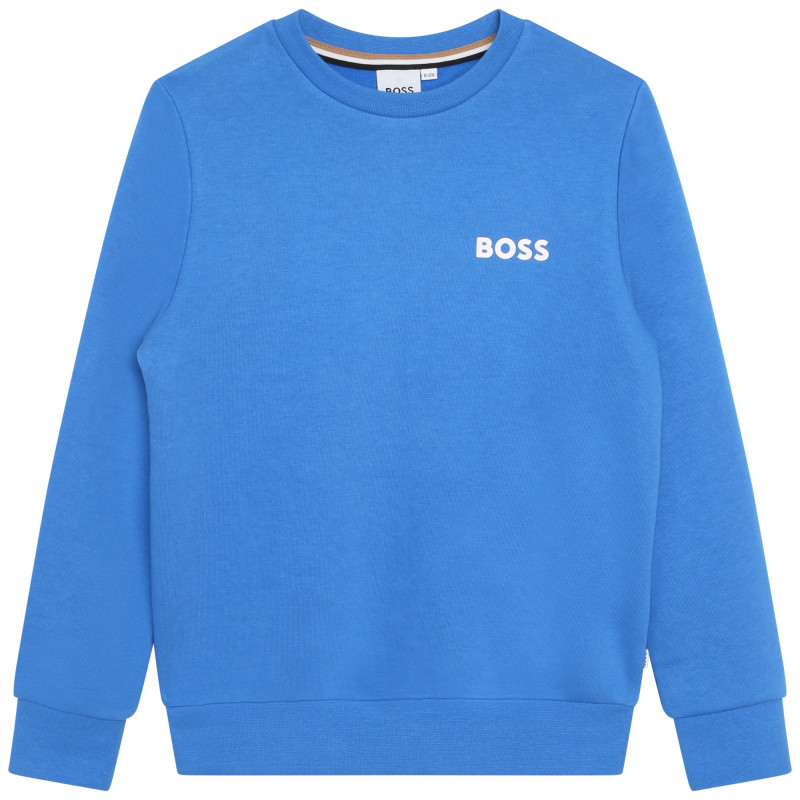 BOSS Fleece sweatshirt boy blue Kids around