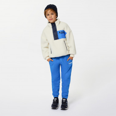 Fluffy sweatshirt with collar BOSS for BOY