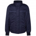 Water-resistant zipped jacket BOSS for BOY