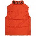 Water-repellent zip-up vest BOSS for BOY