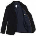 Effen blazer BOSS Voor