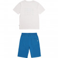Ensemble t-shirt + bermuda BOSS pour GARCON