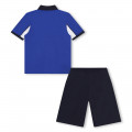 Logo polo and shorts set BOSS for BOY