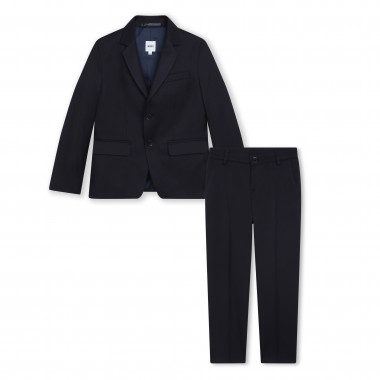Two-piece plain-coloured suit BOSS for BOY