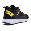 Leather and pleather trainers BOSS for BOY