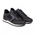 Dual-material lace-up trainers BOSS for BOY