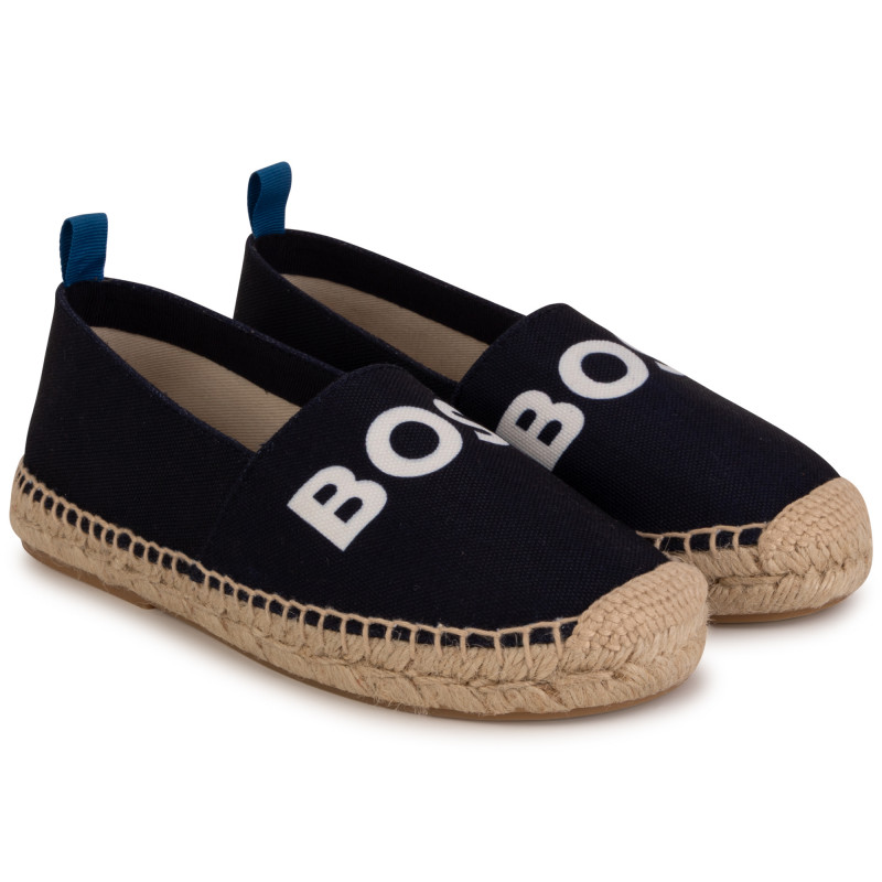 BOSS Espadrilles en toile garcon bleu Kids around