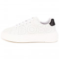 Lace-up leather trainers BOSS for BOY