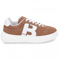 Suede leather trainers BOSS for BOY