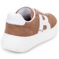 Suede leather trainers BOSS for BOY