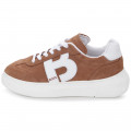 Suede leather trainers BOSS for BOY