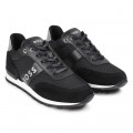 Baskets à lacets avec cuir de vachette BOSS pour GARCON