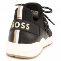 Sneakers stringate misto pelle BOSS Per RAGAZZO